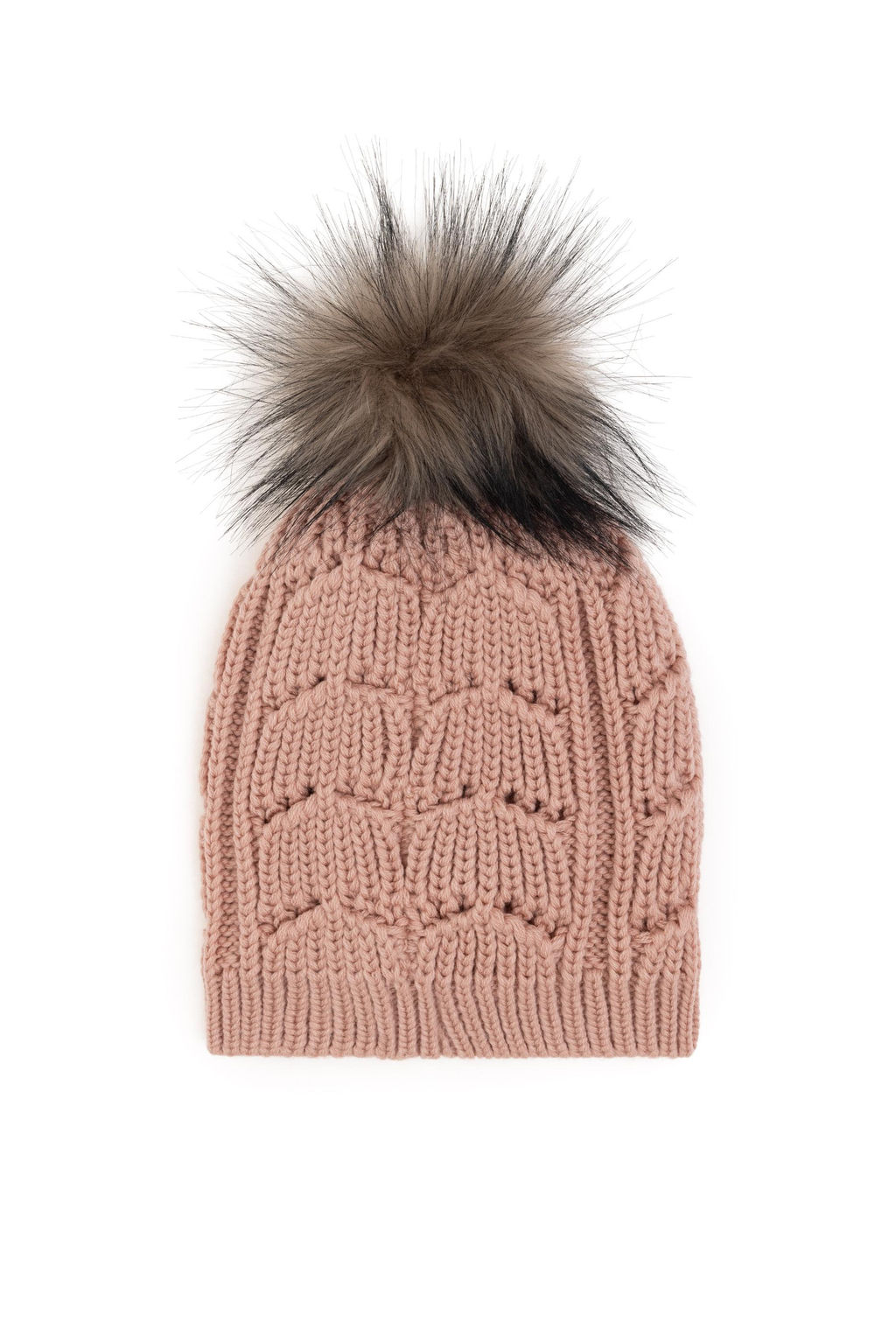 Шапка U.S. Polo Assn для женщин сомонового цвета из акрила