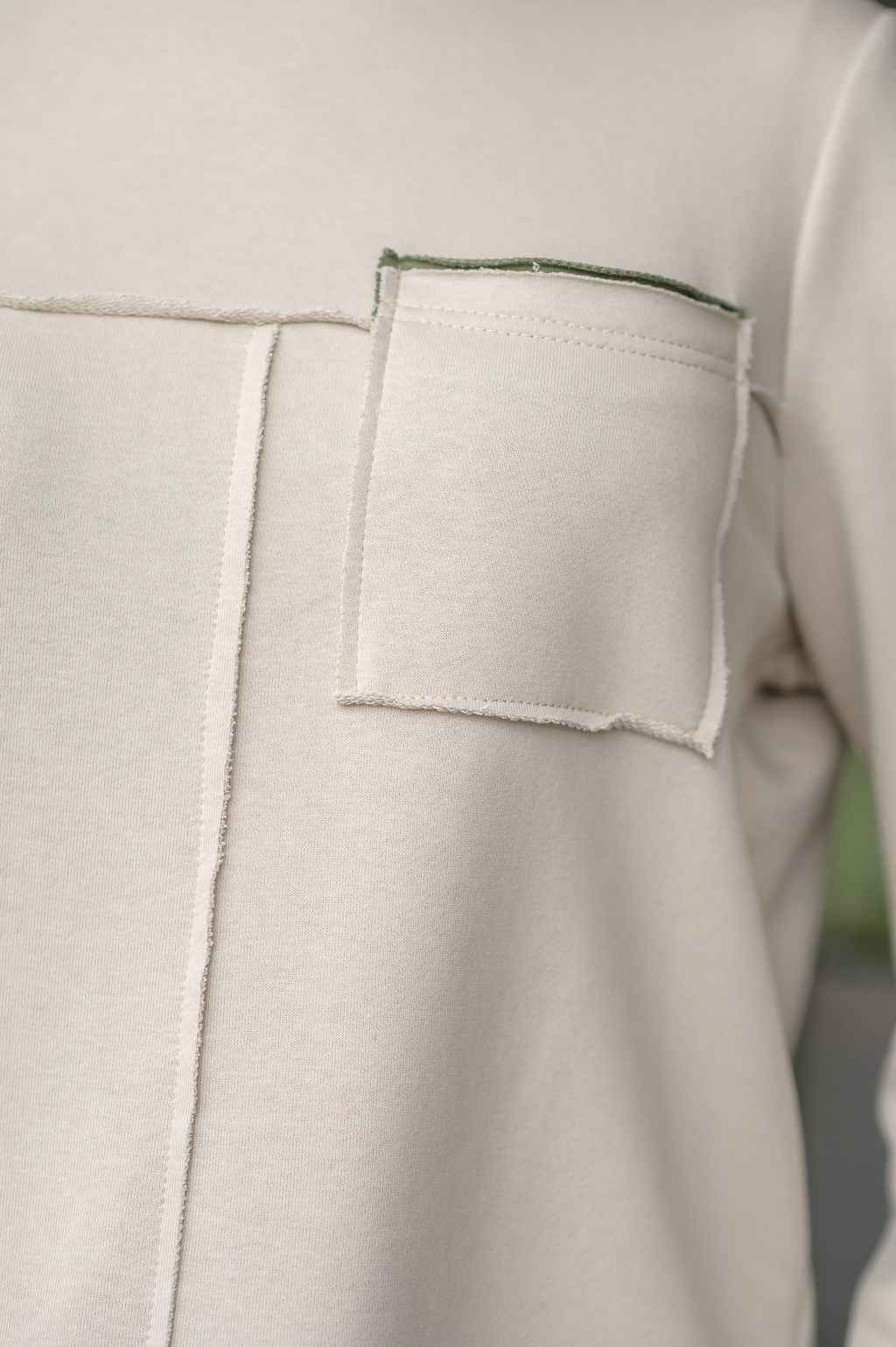 Костюм спорт-шик 100% хлопок футер - Новый лен фото 13