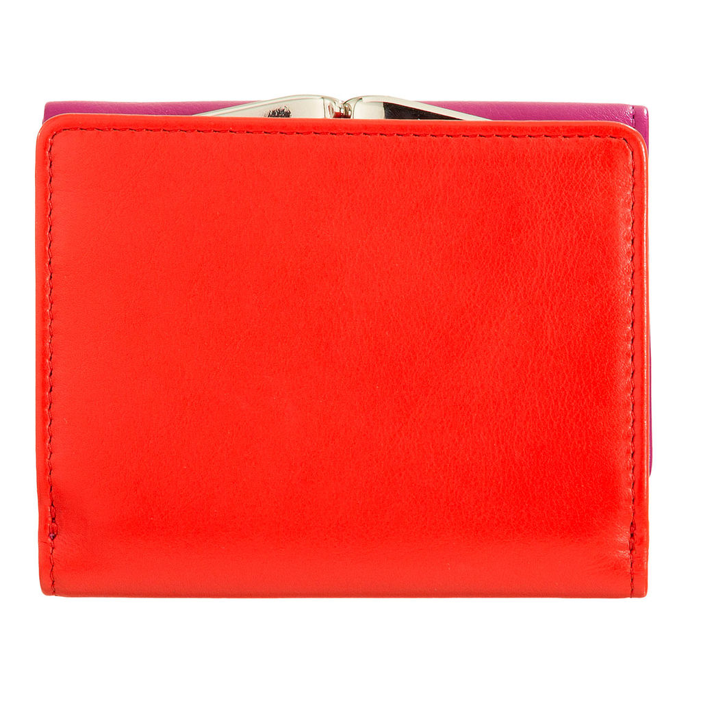 Итальянский женский кожаный кошелек DuDu серии Corsica | фуксия - Dudubags фото 4