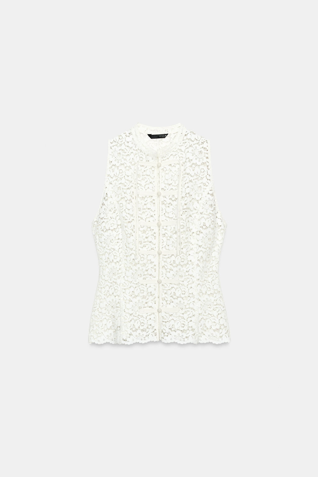 TOP GUIPUR ALAMARES / Blanco - Zara фото 4