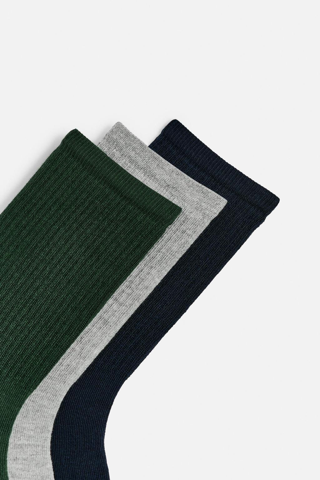 PACK OF 3 RIBBED SOCKS - Zara фото 3