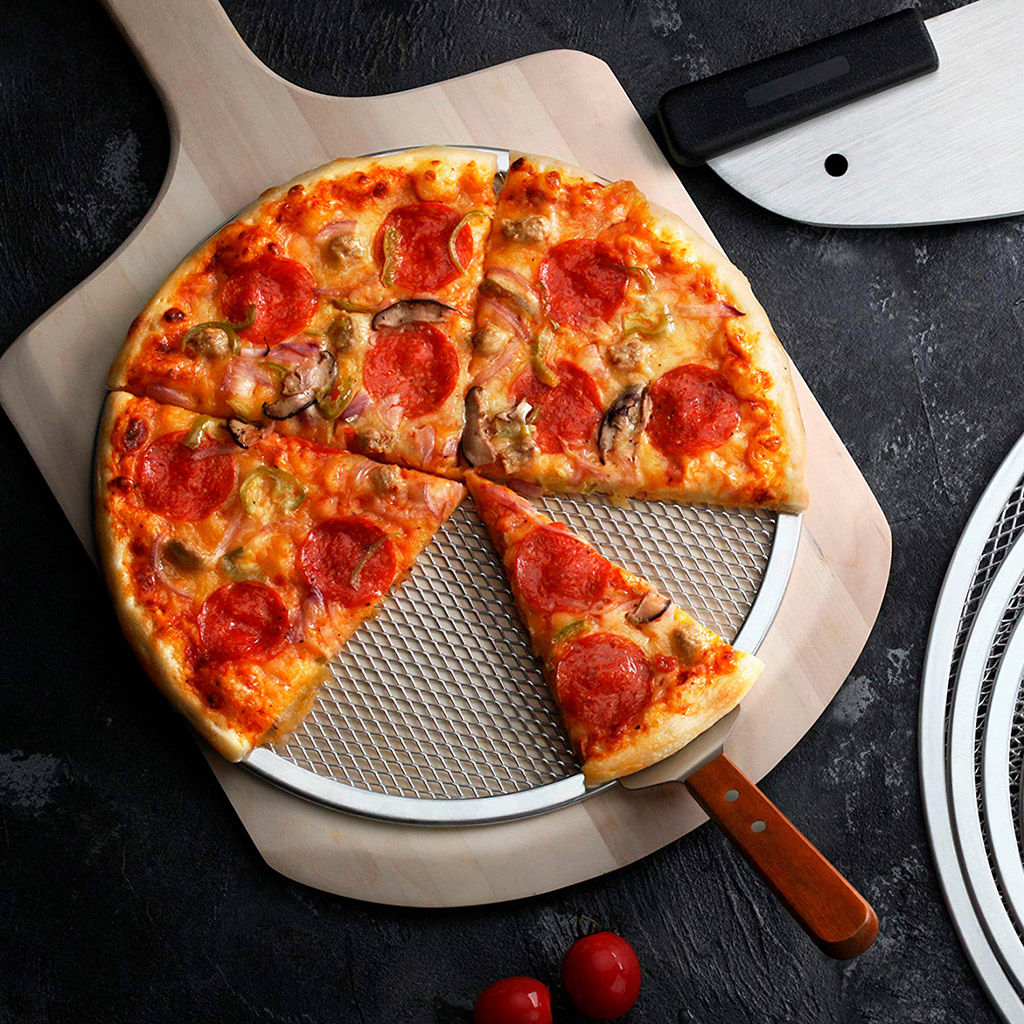 Форма-сетка для выпекания (пиццы и пирогов) Хрустящая корочка, д28см, алюминиевая (Китай) - Домашняя мода фото 5