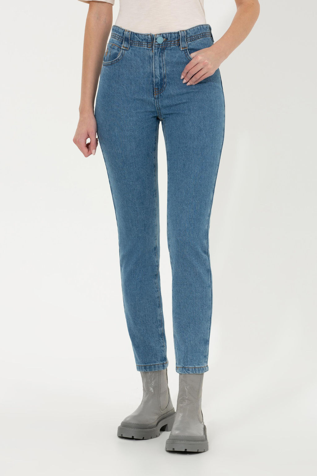 U. S. Polo Assn Женские голубые джинсовые брюки - U.s. polo assn фото 2