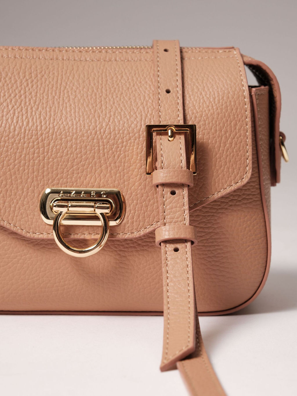 Сумка через плечо Azaro 3684 бежевая нуга