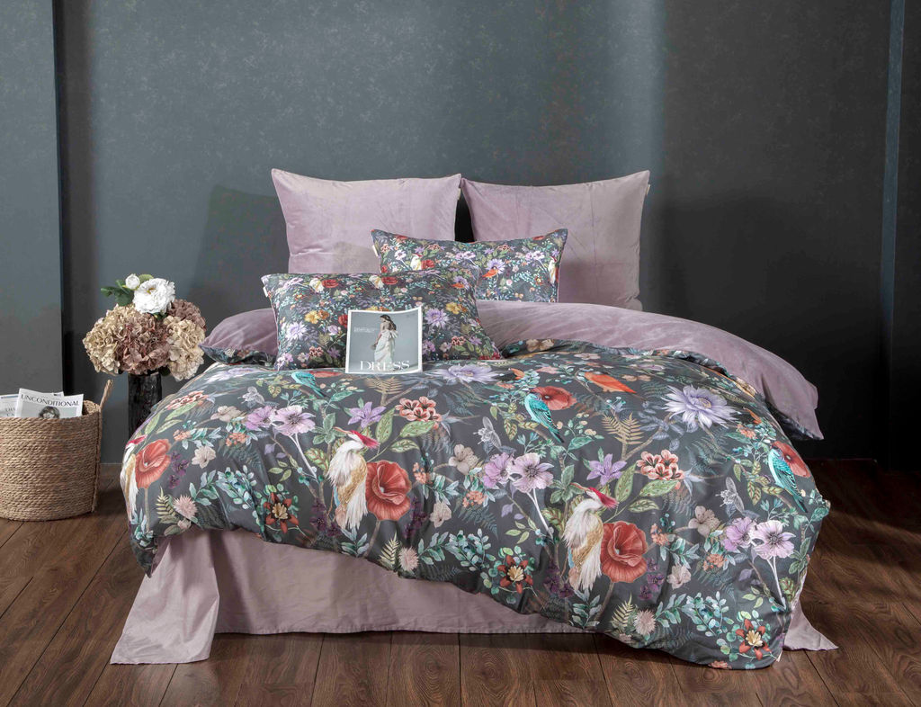 Комплект Маки (графит лаванда)