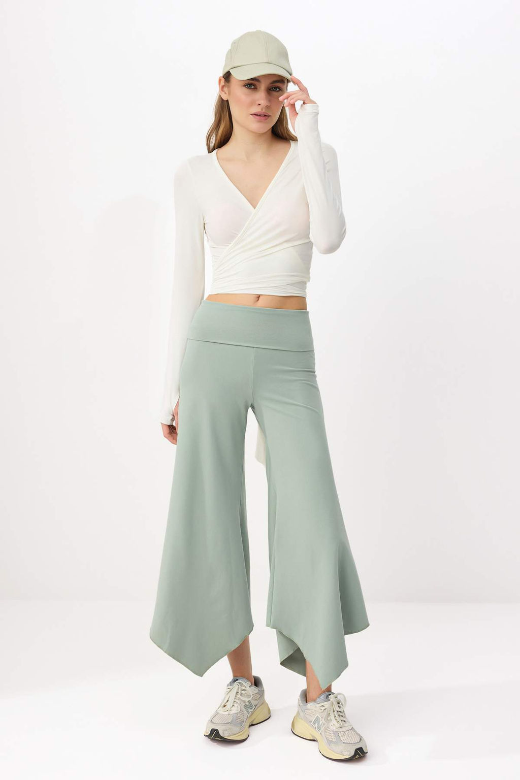 Mint F_r_al_ Soft Kuma_ Asimetrik Spor Yoga Pantolonu/ E_ofman Alt_ THMSS26EA00001 - Trendyolmilla фото 4