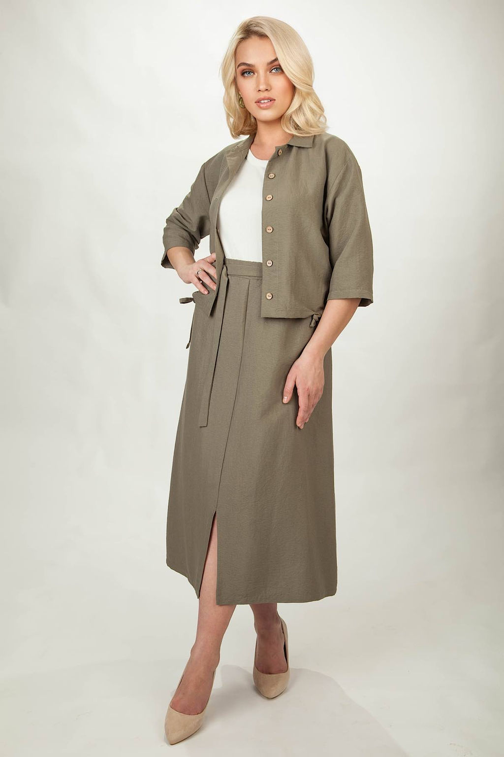 Юбка женская 179/01/Хаки - Rise фото 5