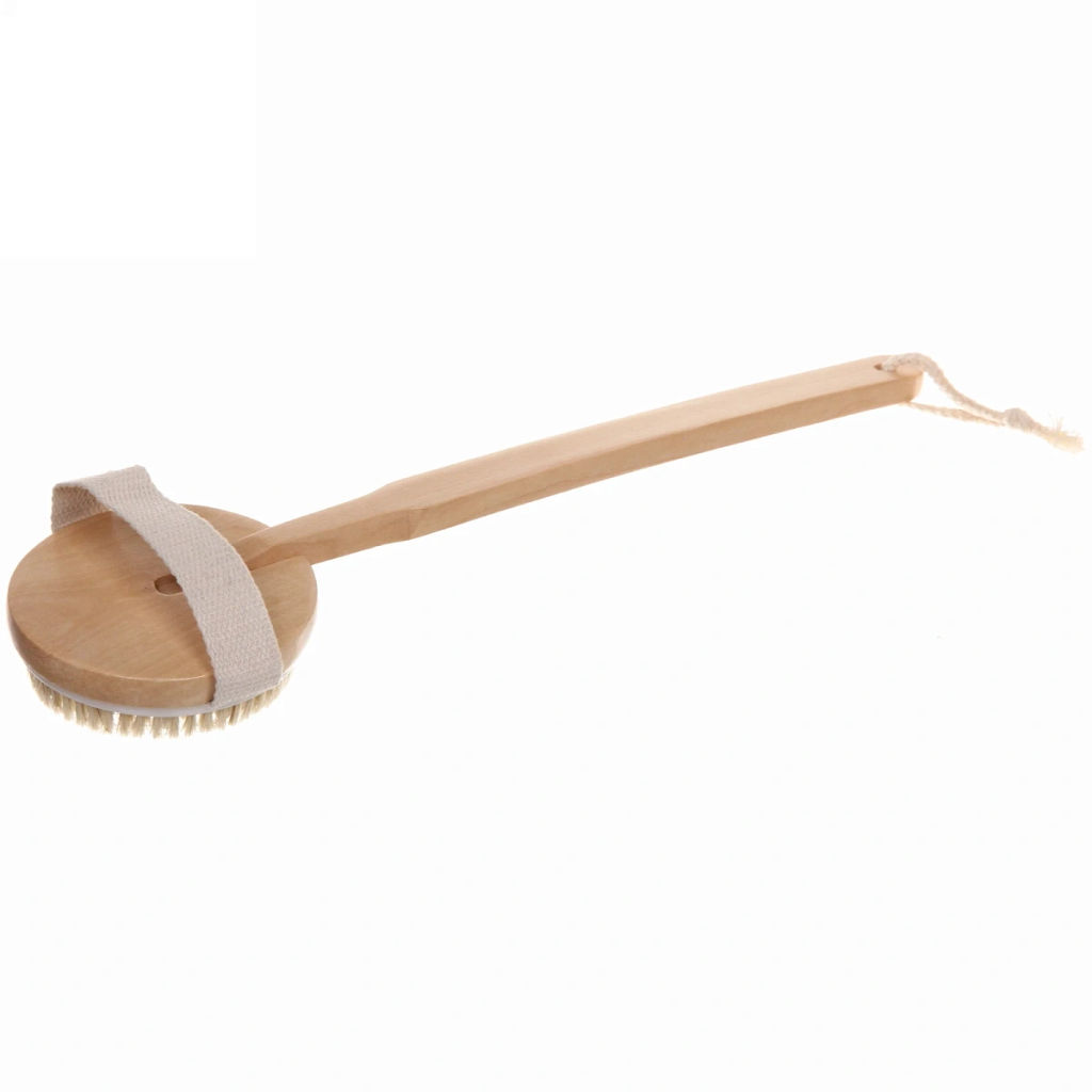 Щетка для тела массажная "BODY- Nice", Длина щетки 10см, ширина 11см, ручка петля 15*2,5см, съемная ручка 35*2,5см, щетина 1,5см(жесткая)