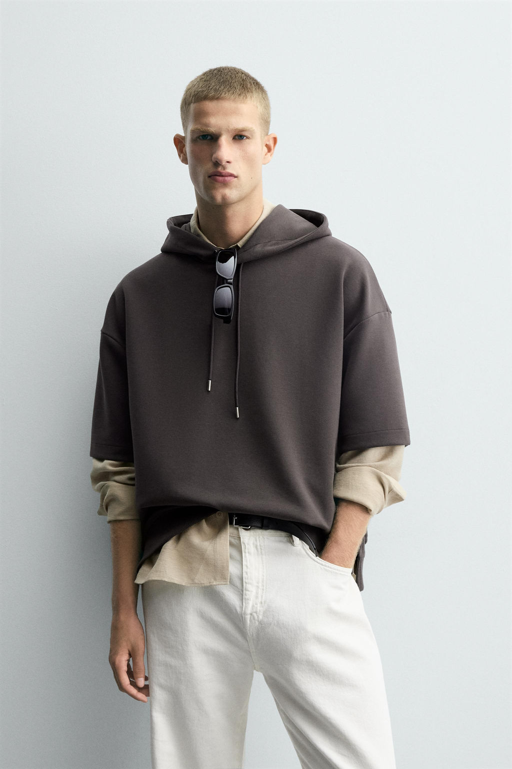 INTERLOCK HOODIE WITH LABEL - Zara фото 2