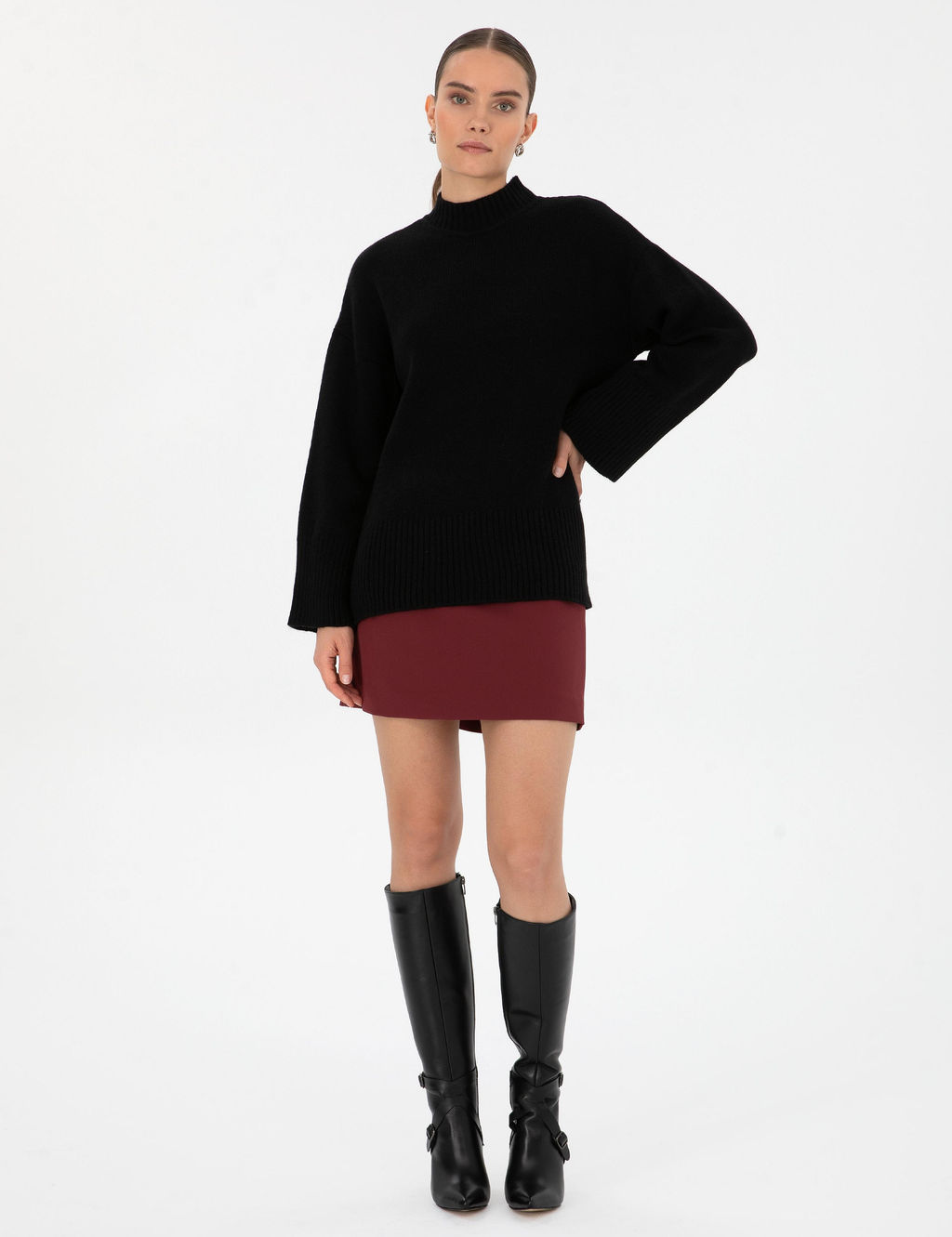 Siyah Comfort Fit Kazak - Pierre cardin фото 4