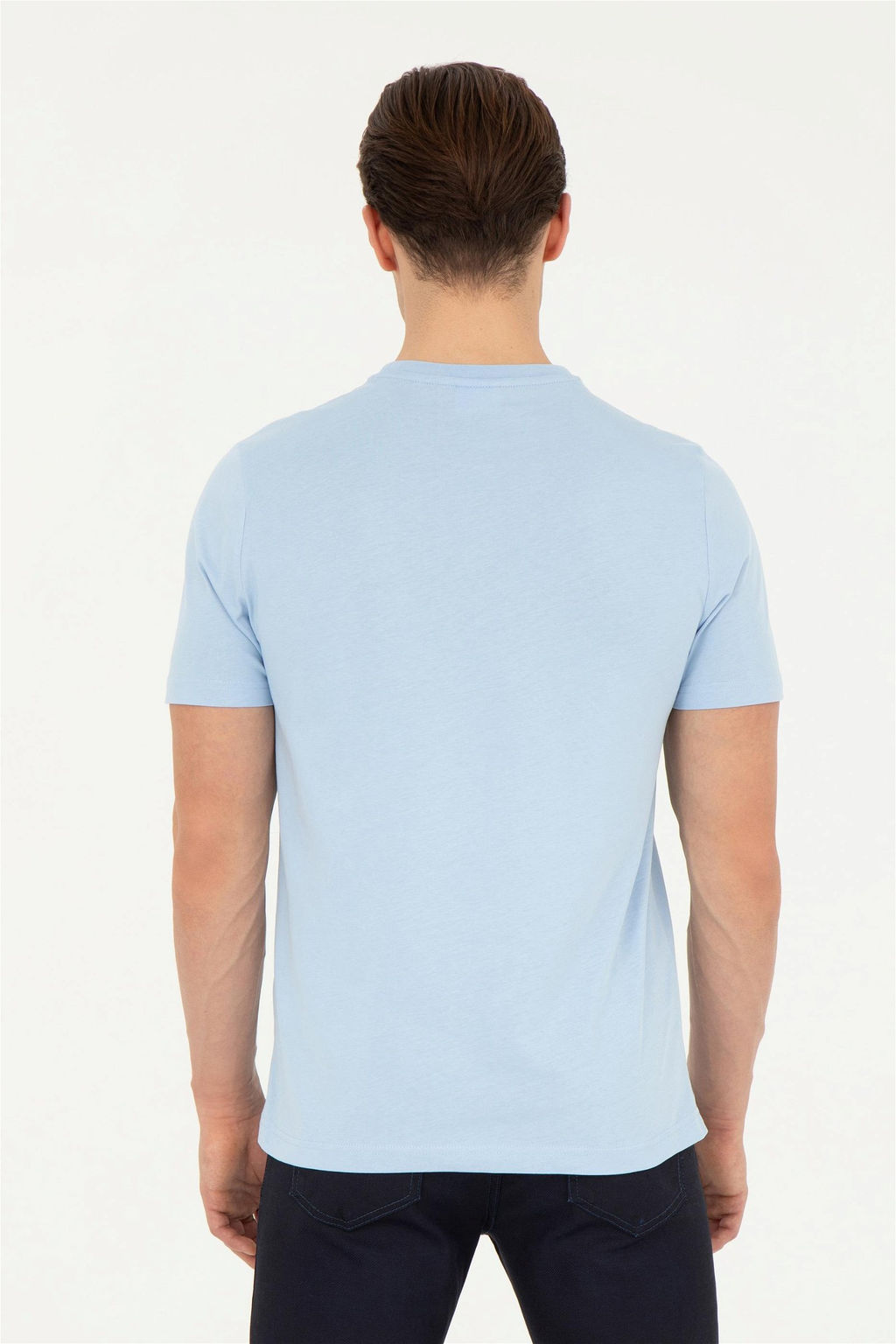 Мужская голубая футболка - U.s. polo assn фото 5