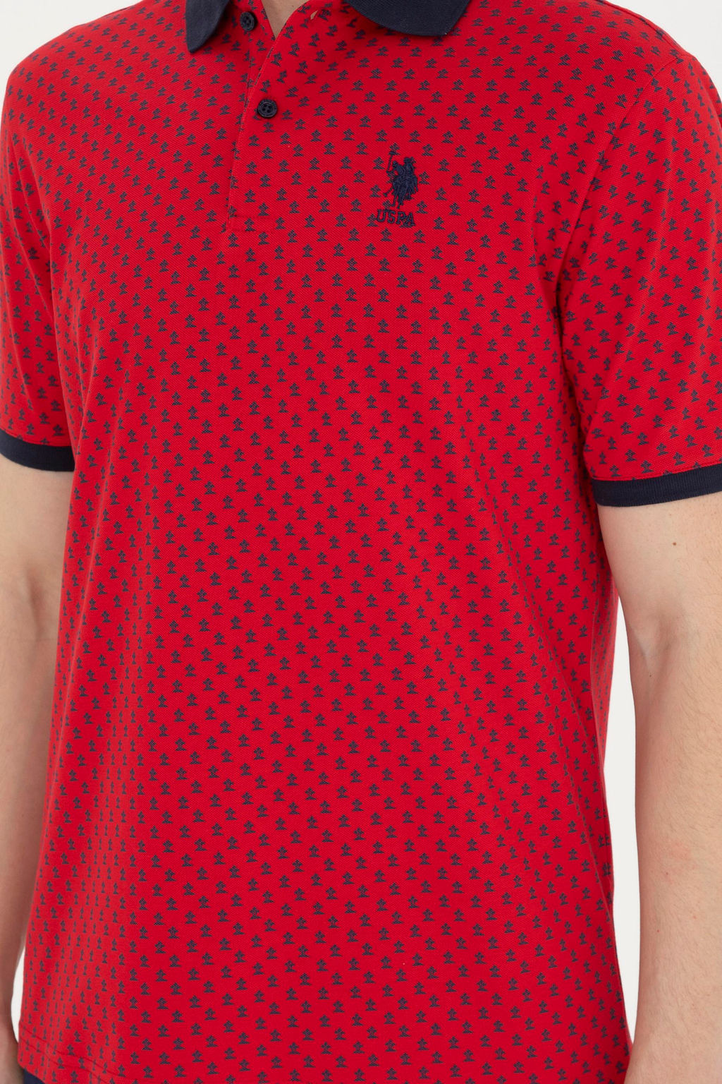 Мужская красная футболка - U.s. polo assn фото 6