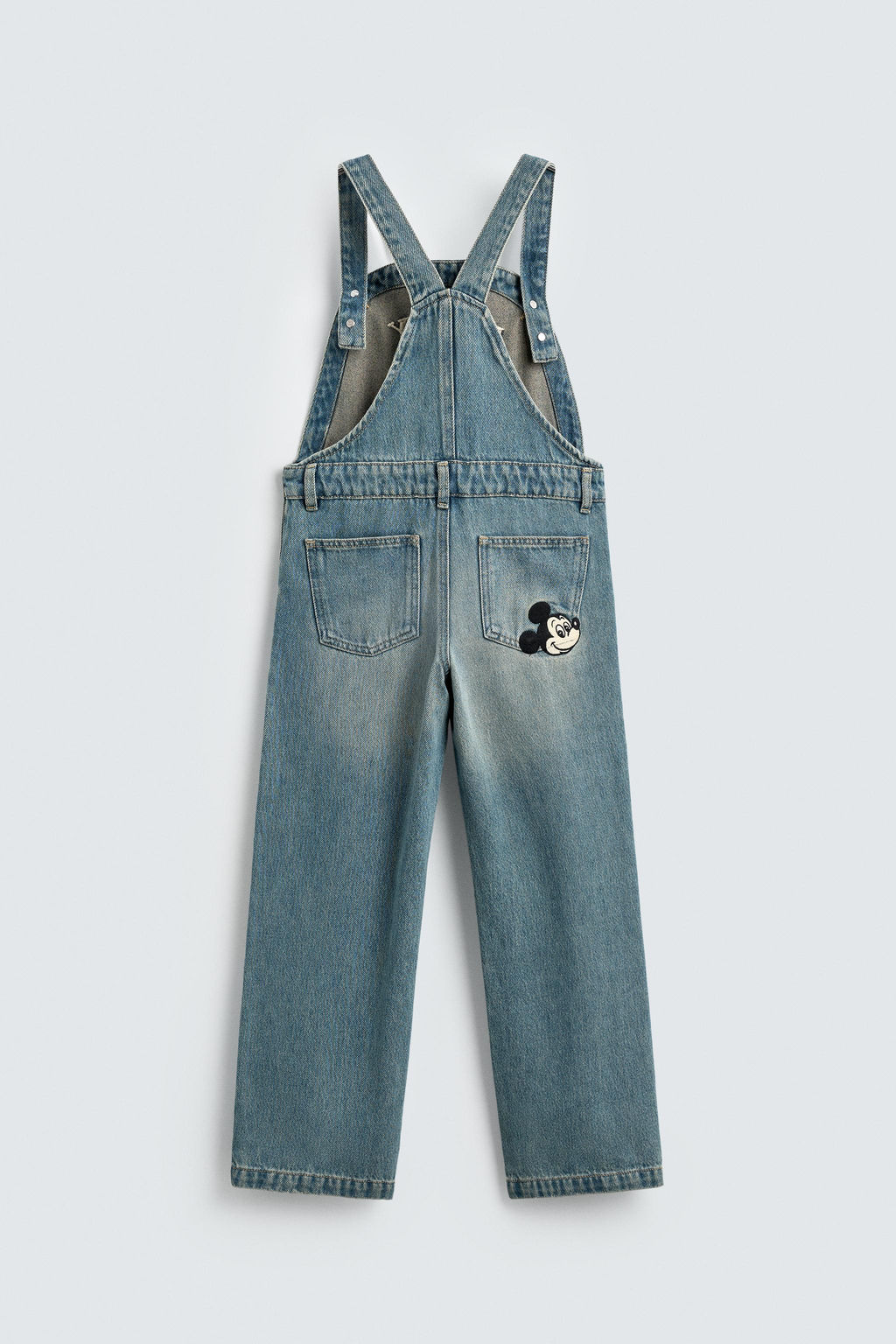 MICKEY MOUSE EMBROIDERED DENIM DUNGAREES HARRY LAMBERT FOR ZARA X DISNEY  фото 2