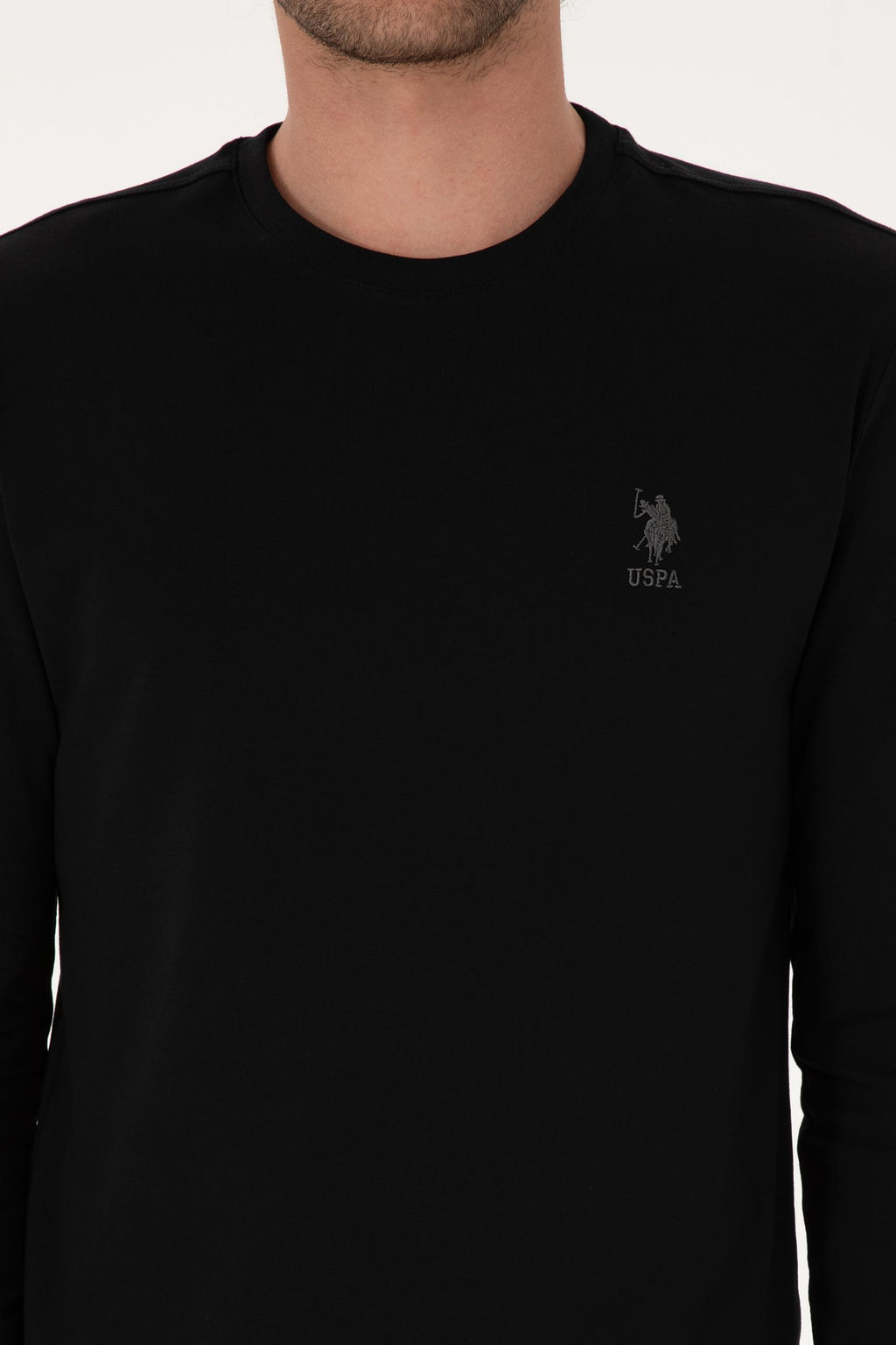 Erkek Siyah Basic Sweatshirt Sepette S_rpriz _ndirim - U.s. polo assn фото 6