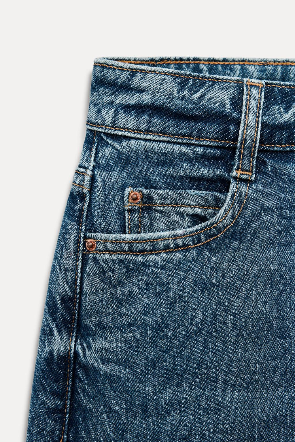 Z1975 HIGH-WAIST SLIM MOM LEG JEANS - Zara фото 5