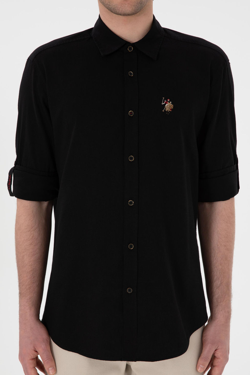 Erkek Siyah Uzun Kollu Basic G_mlek Sepette S_rpriz _ndirim - U.s. polo assn фото 6