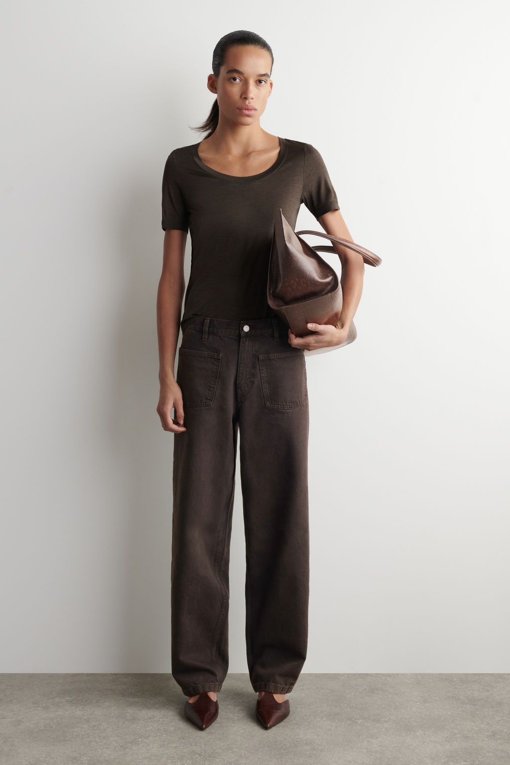 CAMISETA DE SEDA SLIM FIT - H&m фото 5