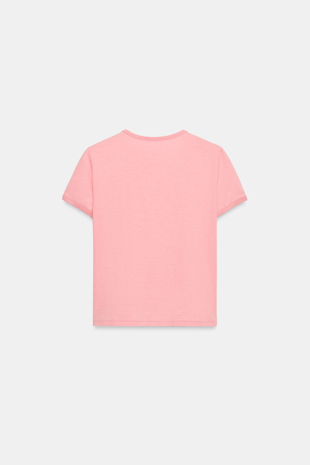 CAMISETA MANGA CORTA BORDADOS / Rosa - Zara фото 5