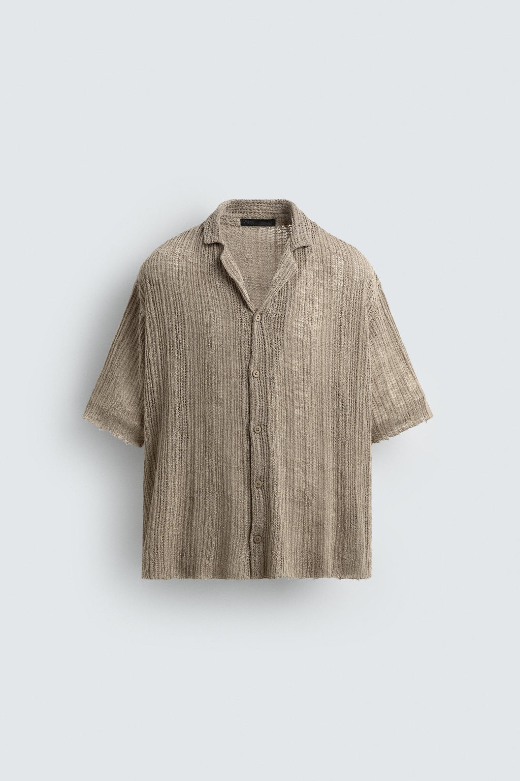 TEXTURED KNIT SHIRT - Zara фото 7