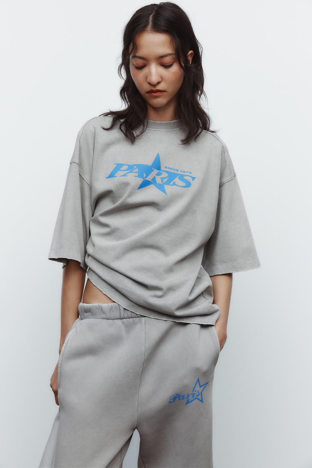 FADED-EFFECT T-SHIRT WITH SLOGAN - Zara фото 3