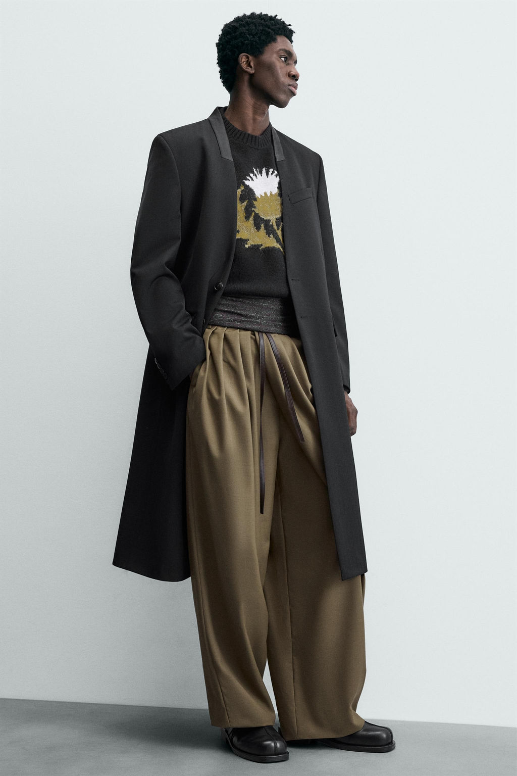 STRIPED JACQUARD FROCK COAT - LIMITED EDITION