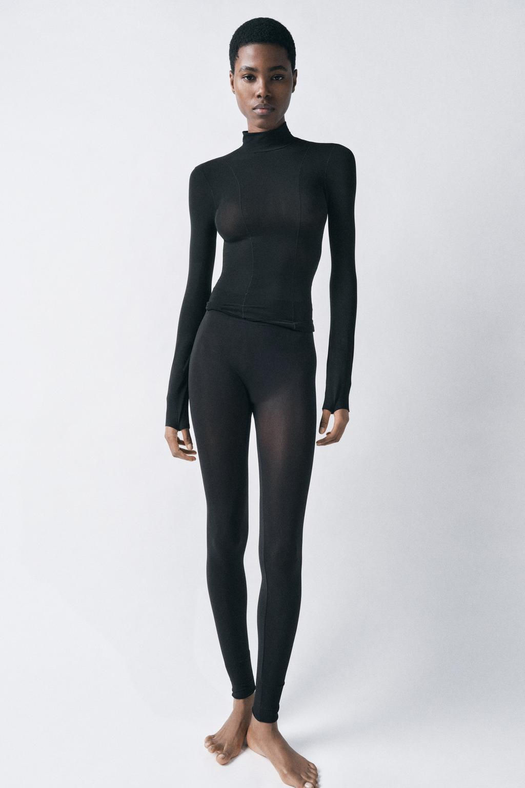 FITTED TOP WITH TOPSTITCHING - Zara фото 2