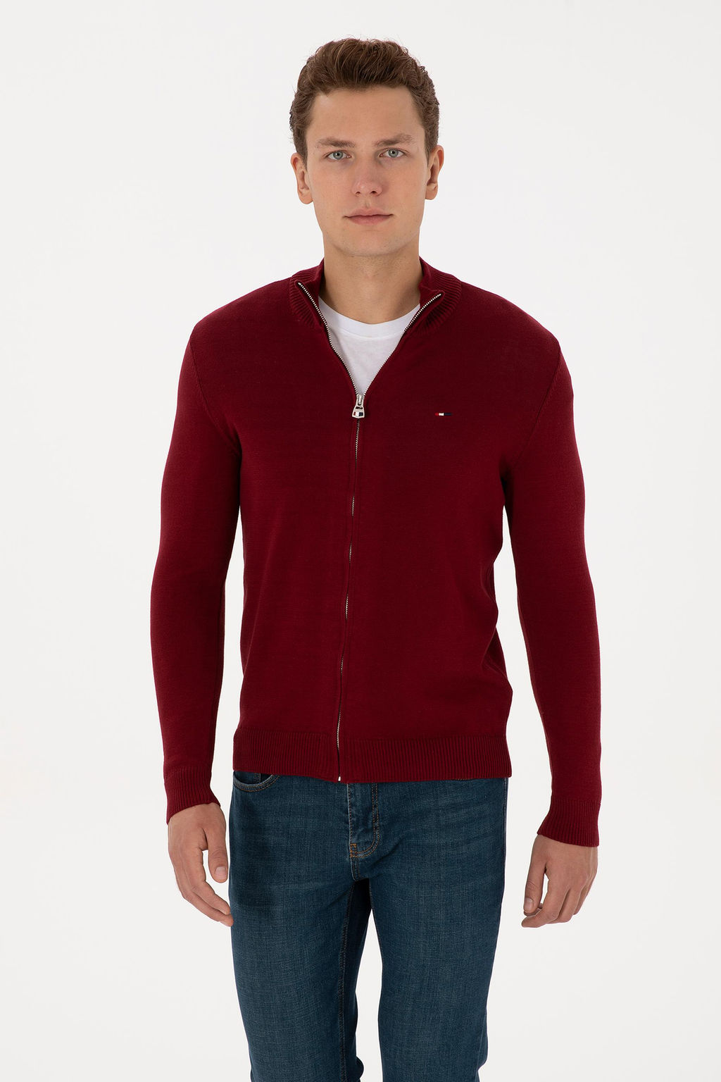 Erkek Bordo Basic Triko H_rka - U.s. polo assn фото 10