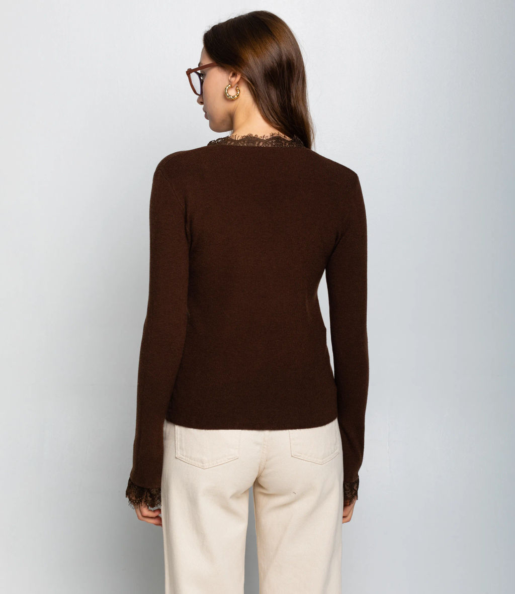Джемпер #КТ9045, шоколадный - Dommod фото 3