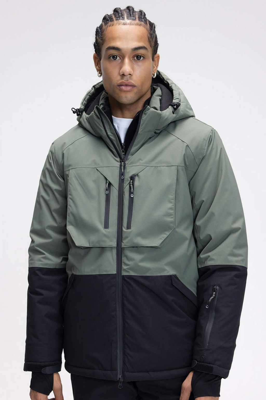 DeFactoFit Kayak Montu Su Itici Ruzgar Gecirmez Kapusonlu Fermuarl? Eldiven Detayl? Ultra Korumal?  фото 2