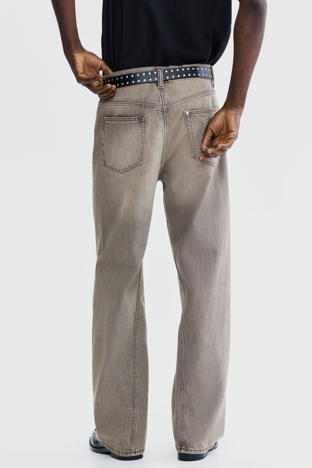Vaquero recto con costuras giradas Loose Fit - H&m фото 8