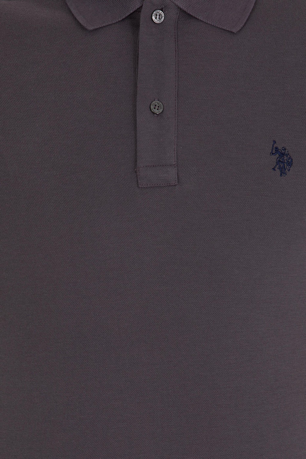 Мужская антрацитовая футболка с воротником поло Basic - U.s. polo assn фото 6
