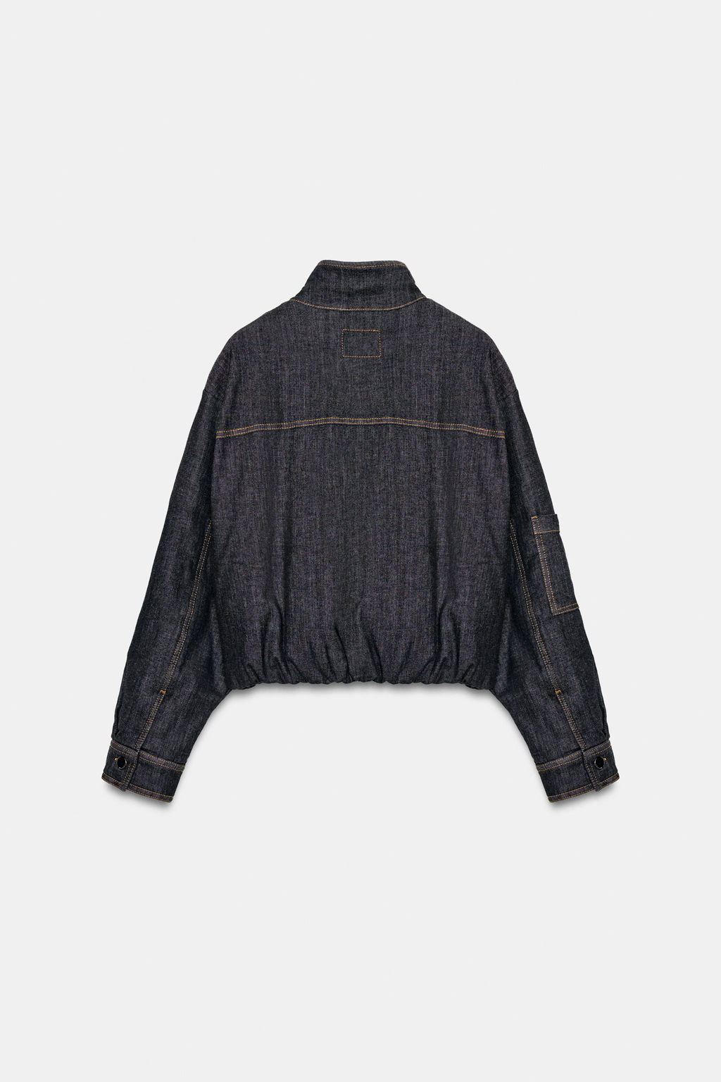 HIGH-NECK PUFFER BOMBER JACKET - Zara фото 7