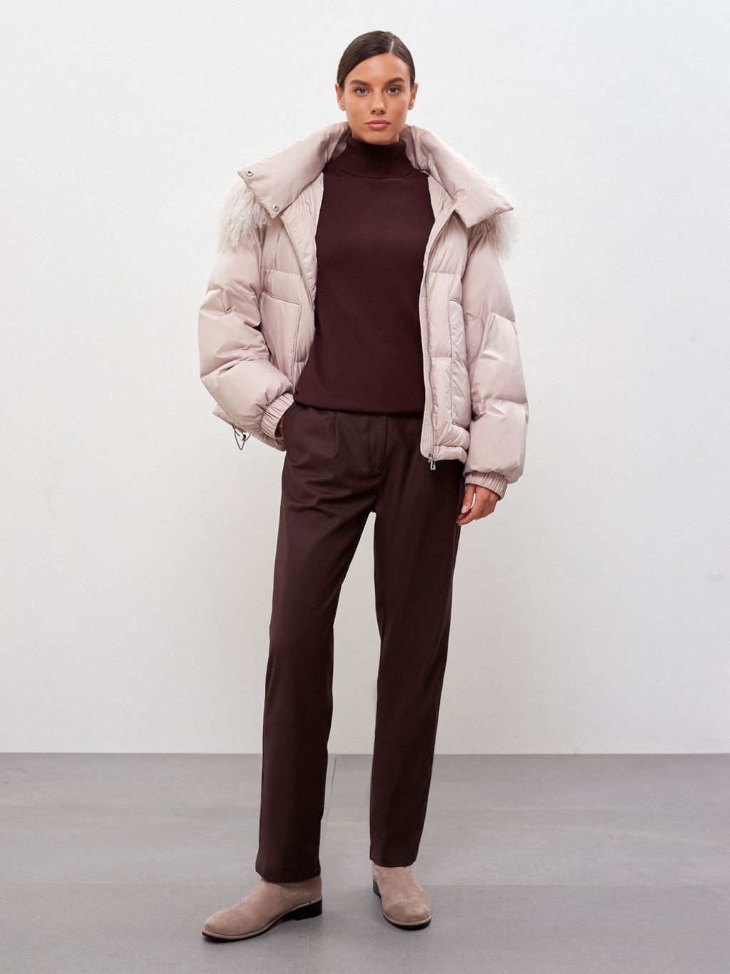 Conso/WDSF 220503 - panna cotta Пуховая Куртка  фото 3