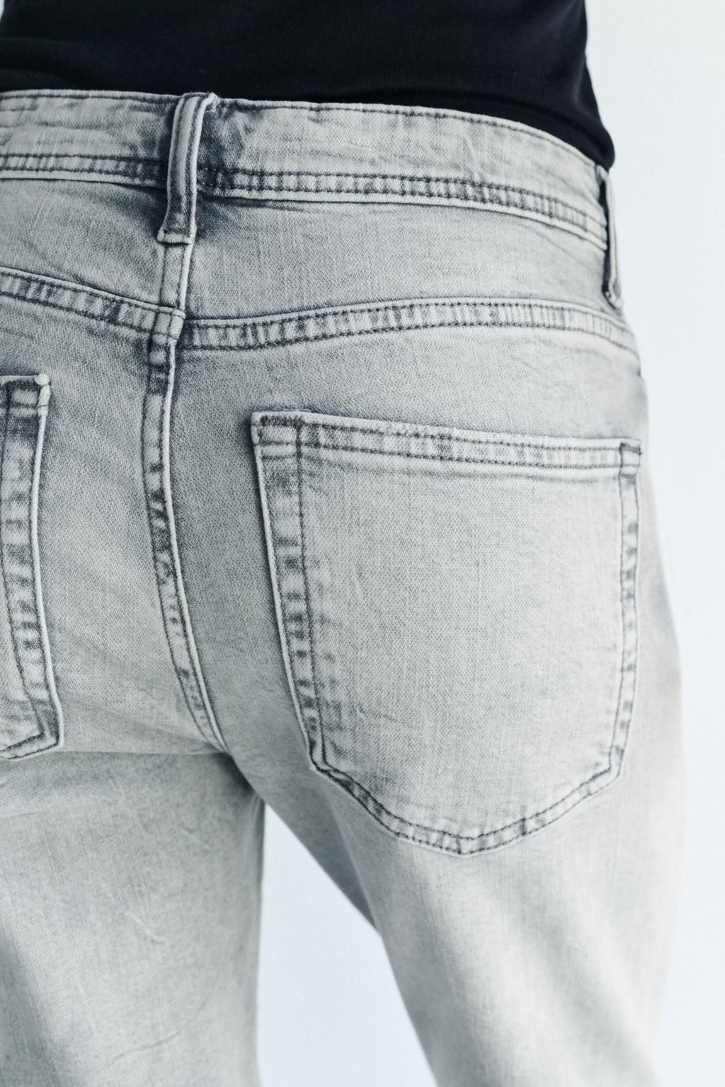ZW COLLECTION RELAXED SLIM FIT MID-RISE JEANS - Zara фото 24