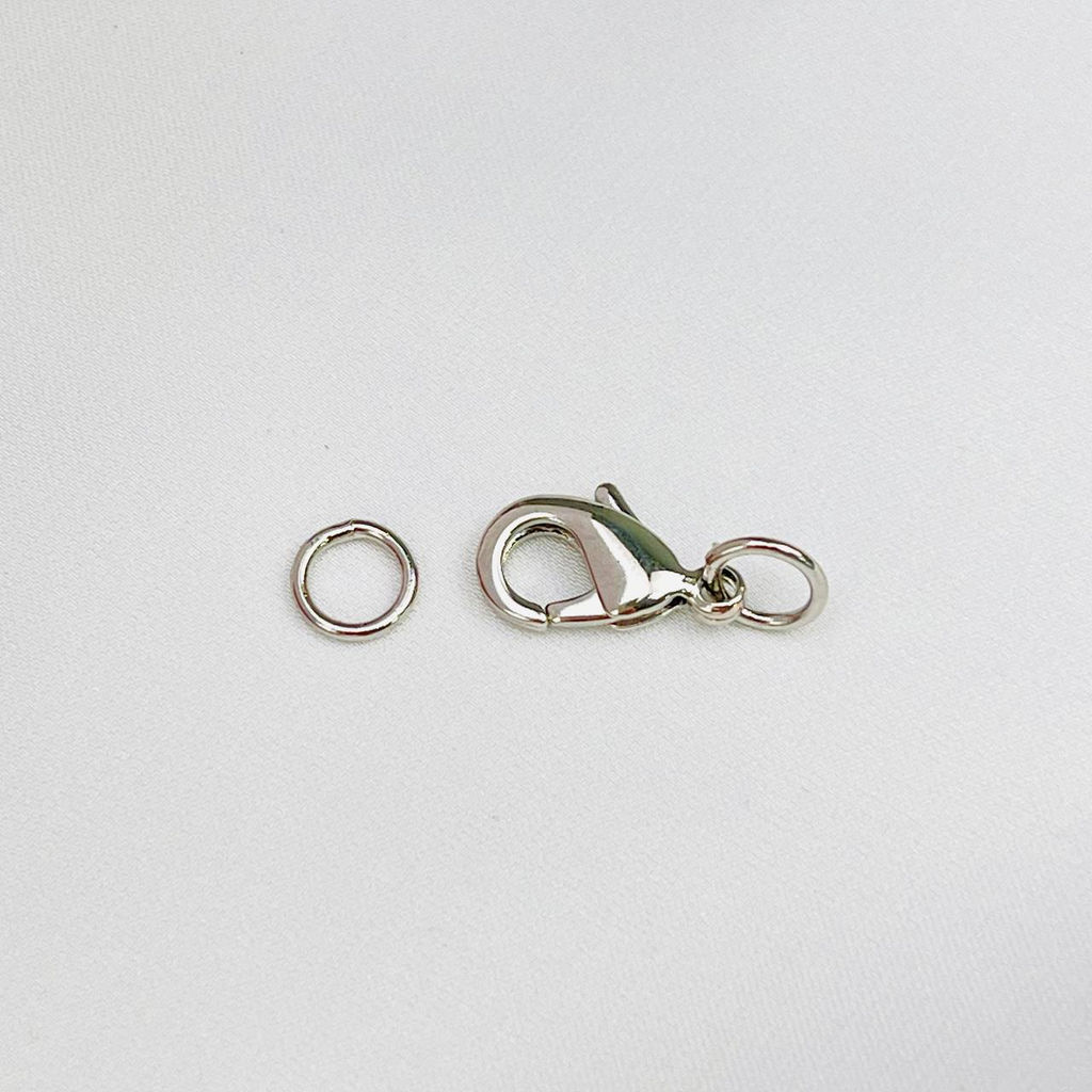 Замочек "Карабин" для бус и браслетов большой