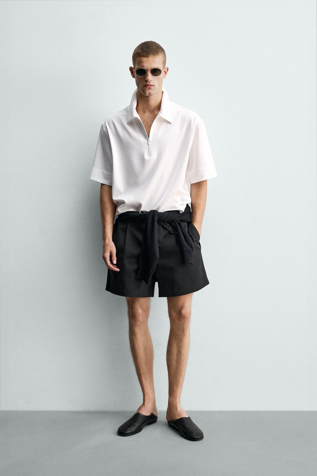 POLO T?CNICO CREMALLERA / Chocolate - Zara фото 8