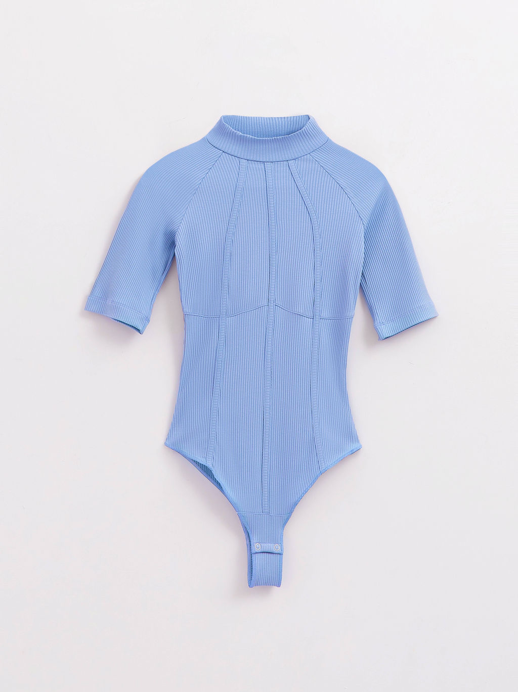 CONTE Боди в рубчик с настроченными кантами LBD 2626 cornflower - Conte elegant фото 6