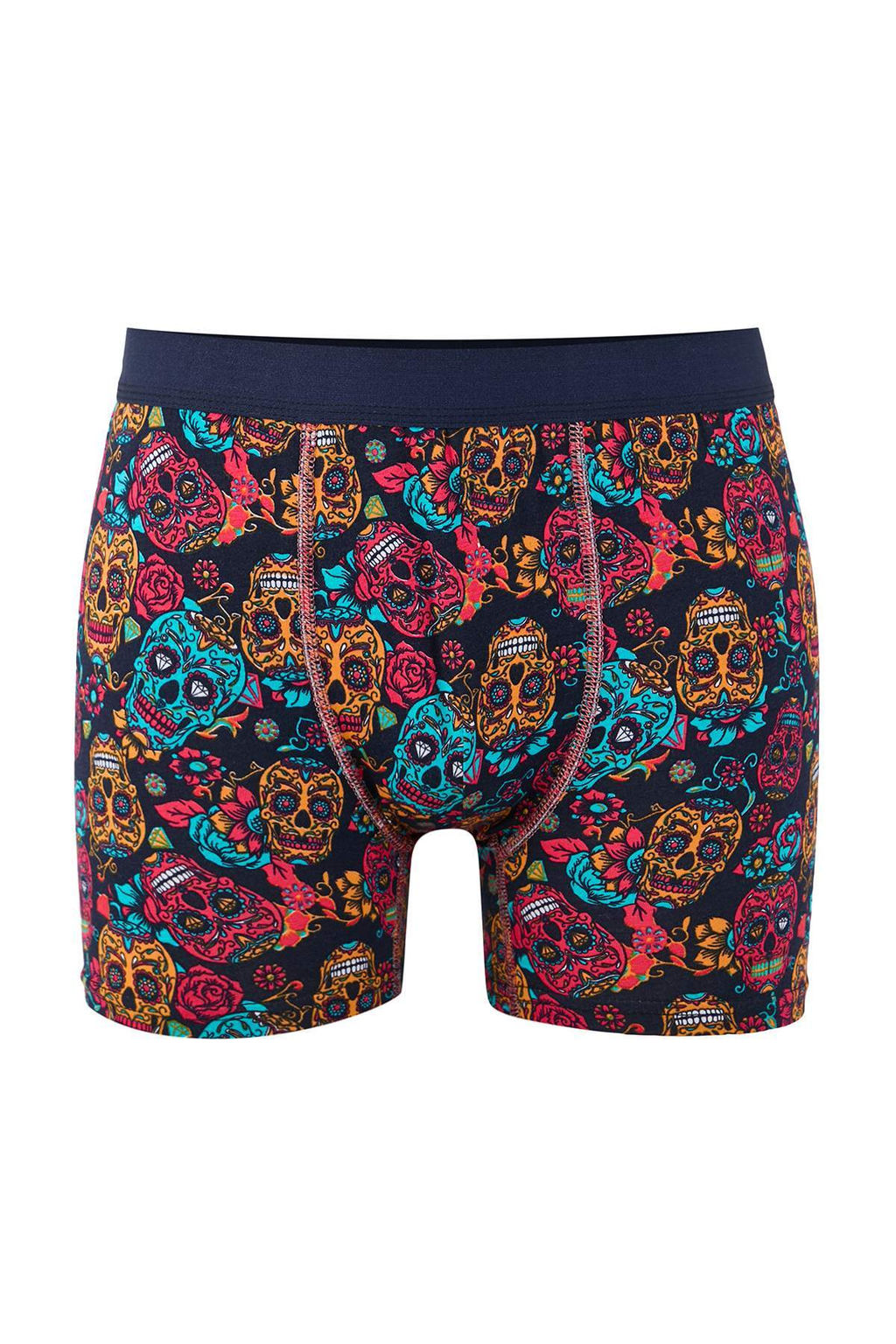 Siyah Desenli Pamuklu Likral? 3lu Boxer TMNAW26BX00000 - Trendyolmilla фото 16