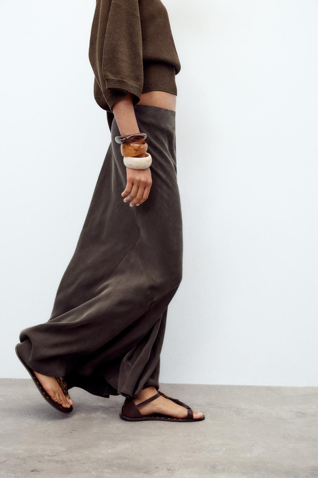 ZW COLLECTION LONG SKIRT - Zara фото 12