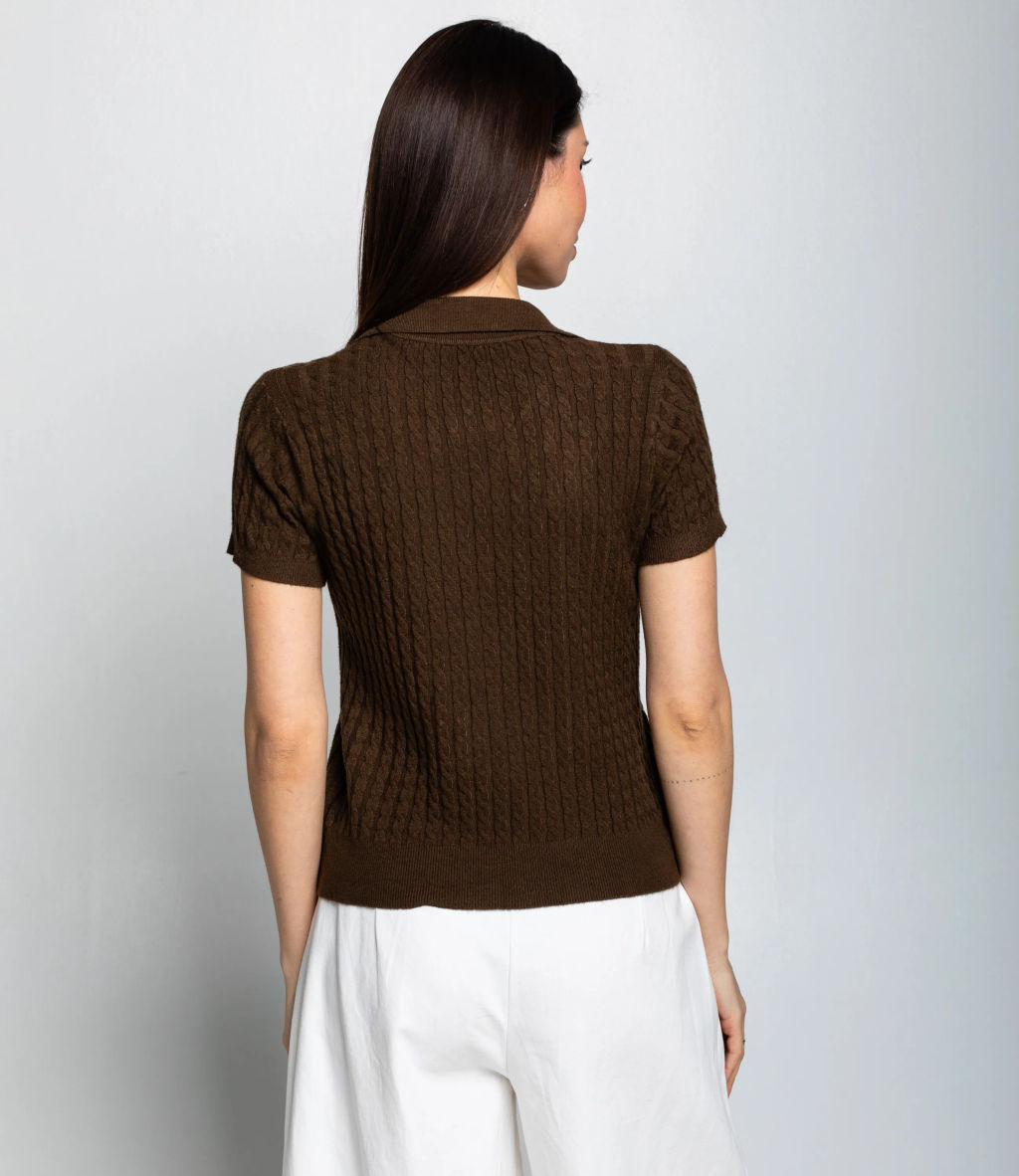 Футболка #КТ933 (3), тёмно-коричневый