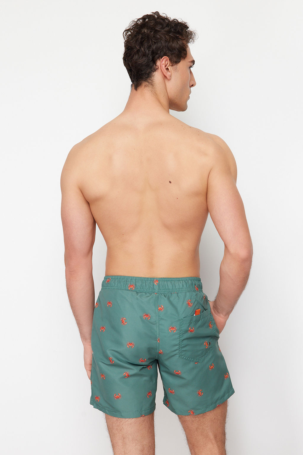 TRENDYOL MAN Lacivert Standart Fit Yengec Desenli Deniz Sortu TMNSS24DS00006 - Trendyolmilla фото 17