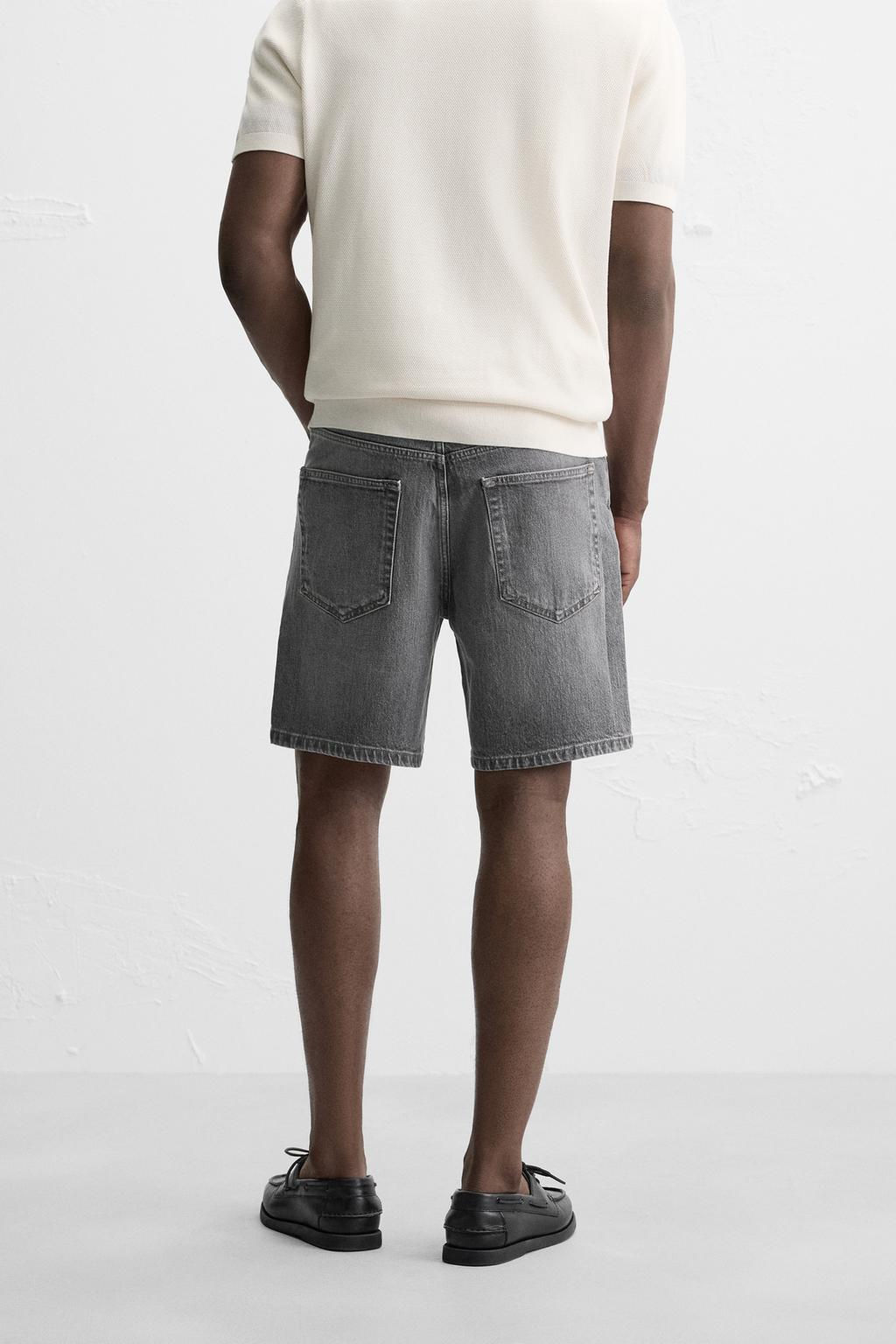 REGULAR FIT DENIM BERMUDA SHORTS - Zara фото 18