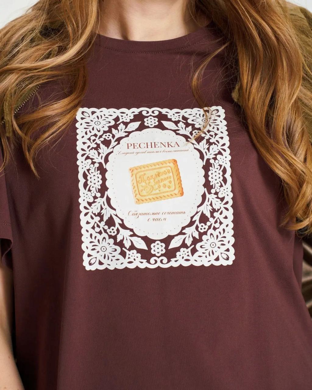 Футболка «PECHENKA» 95% хлопок, 5% лайкра - Sahar art lab фото 3