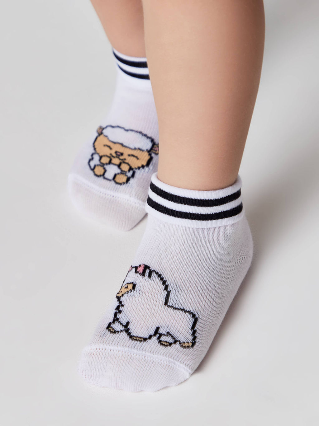 Цена за 2 пары. Носки классические CONTE-KIDS Хлопковые носки с рисунками Lama - Conte elegant фото 3