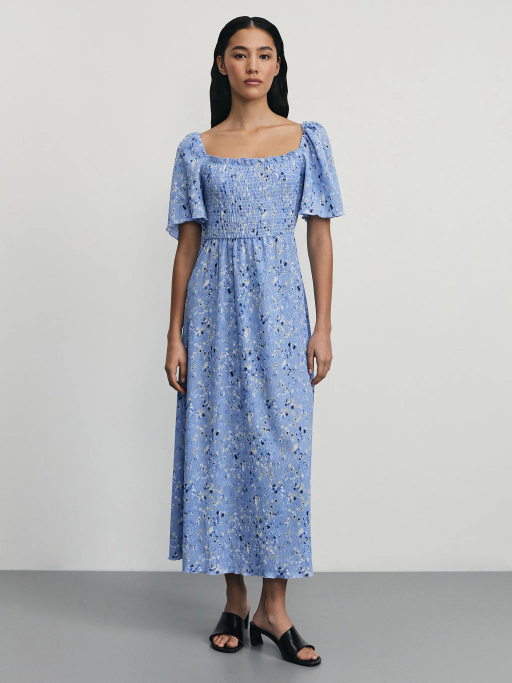 Платье миди с цветочным принтом / Zarina  фото 3