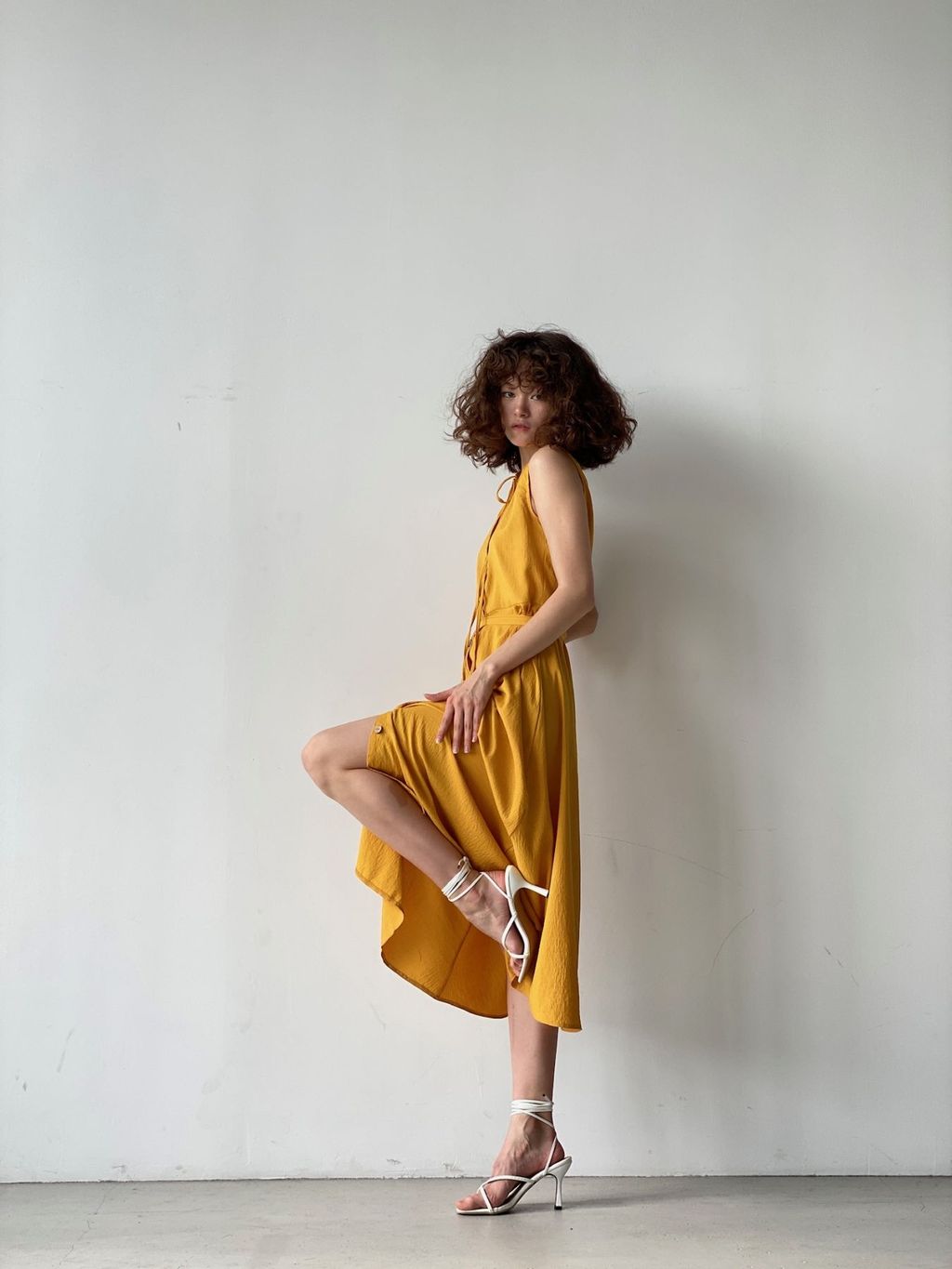 Платье, как из к/ф Красотка, в цвете манго - Martichelli фото 8