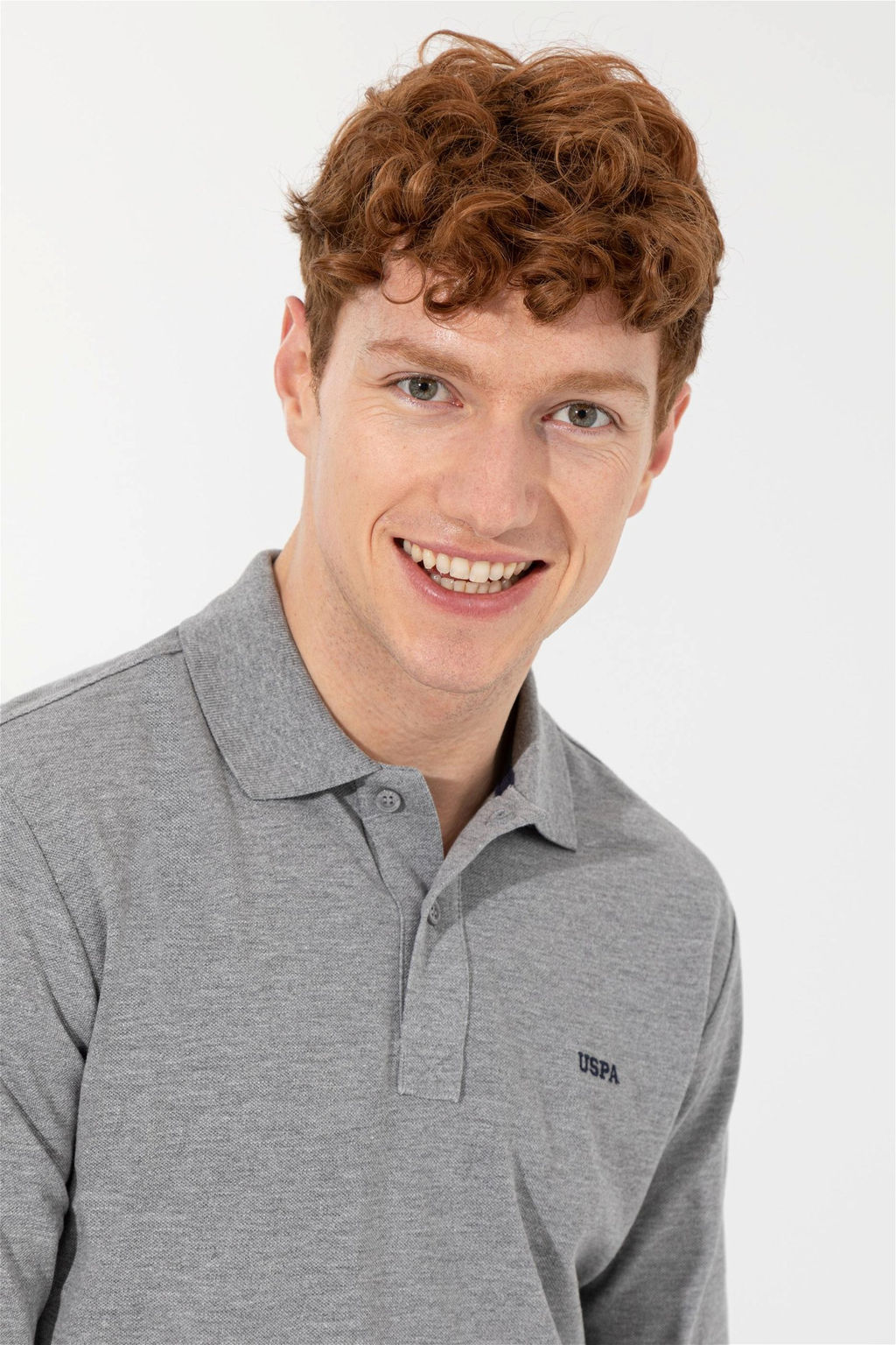 Мужская серая меландж Поло Яка Основная толстовка Сюрприз. Скидка в корзине - U.s. polo assn фото 2