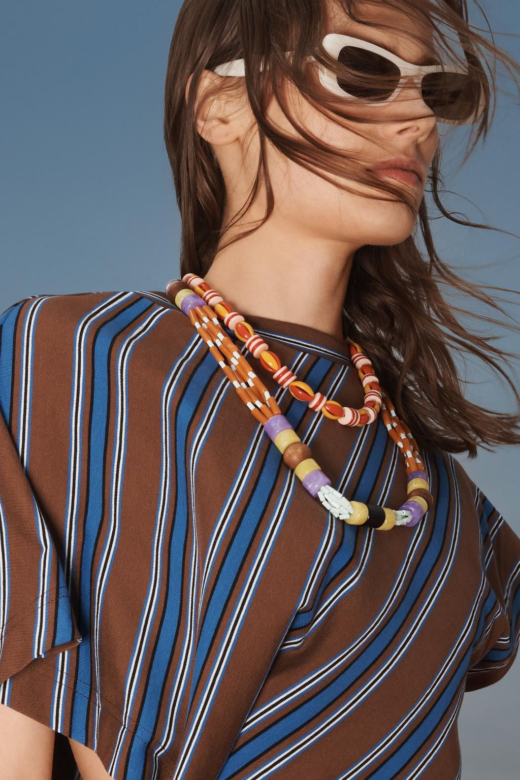 LIMITED EDITION STRIPED DRAPED DRESS - Zara фото 2