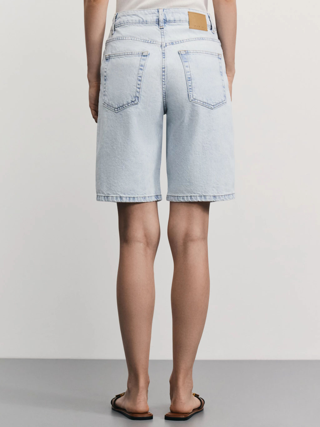 Джинсовые шорты прямые / Zarina  фото 5