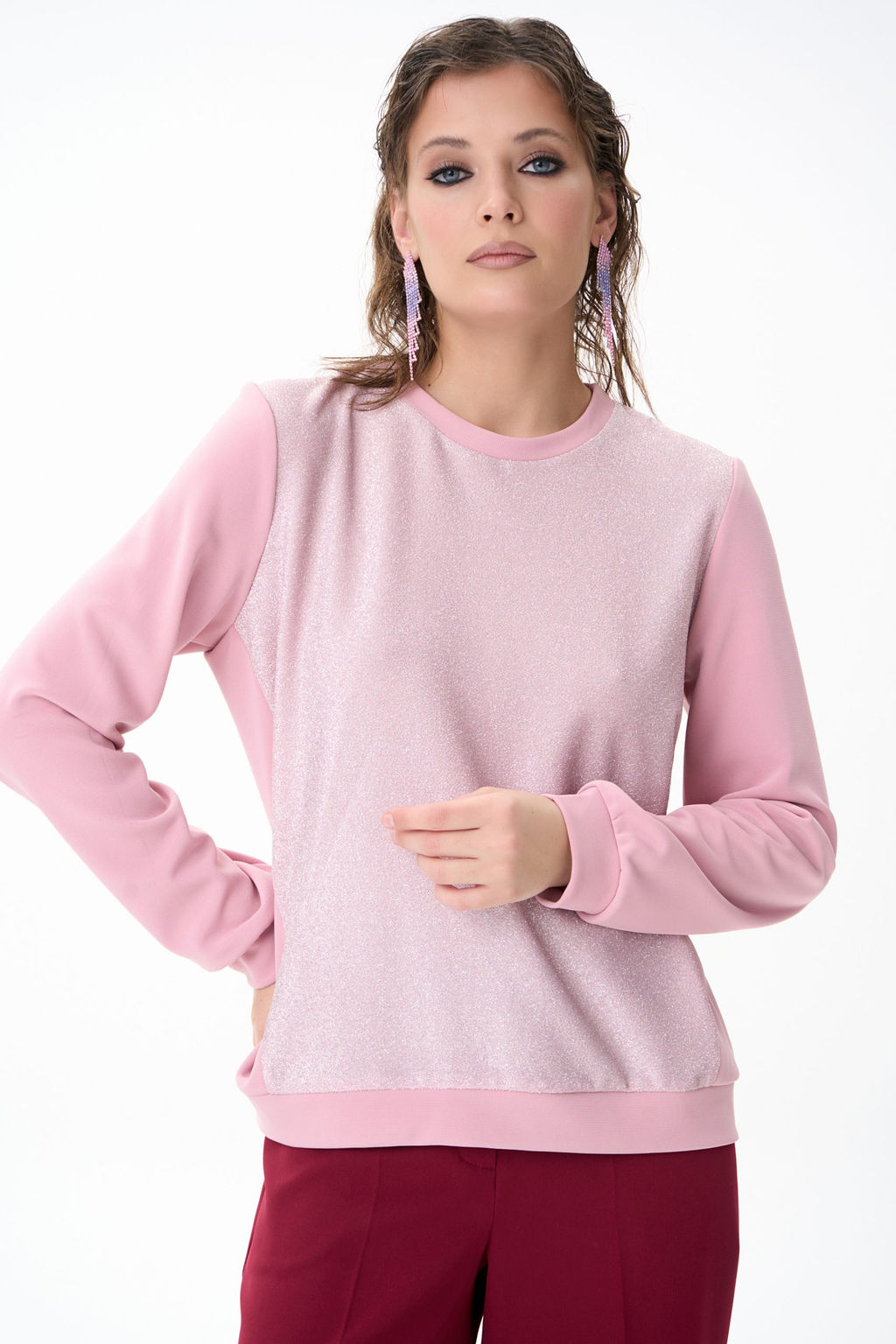 Свитшот Барби (розовый) - Эльза фото 4